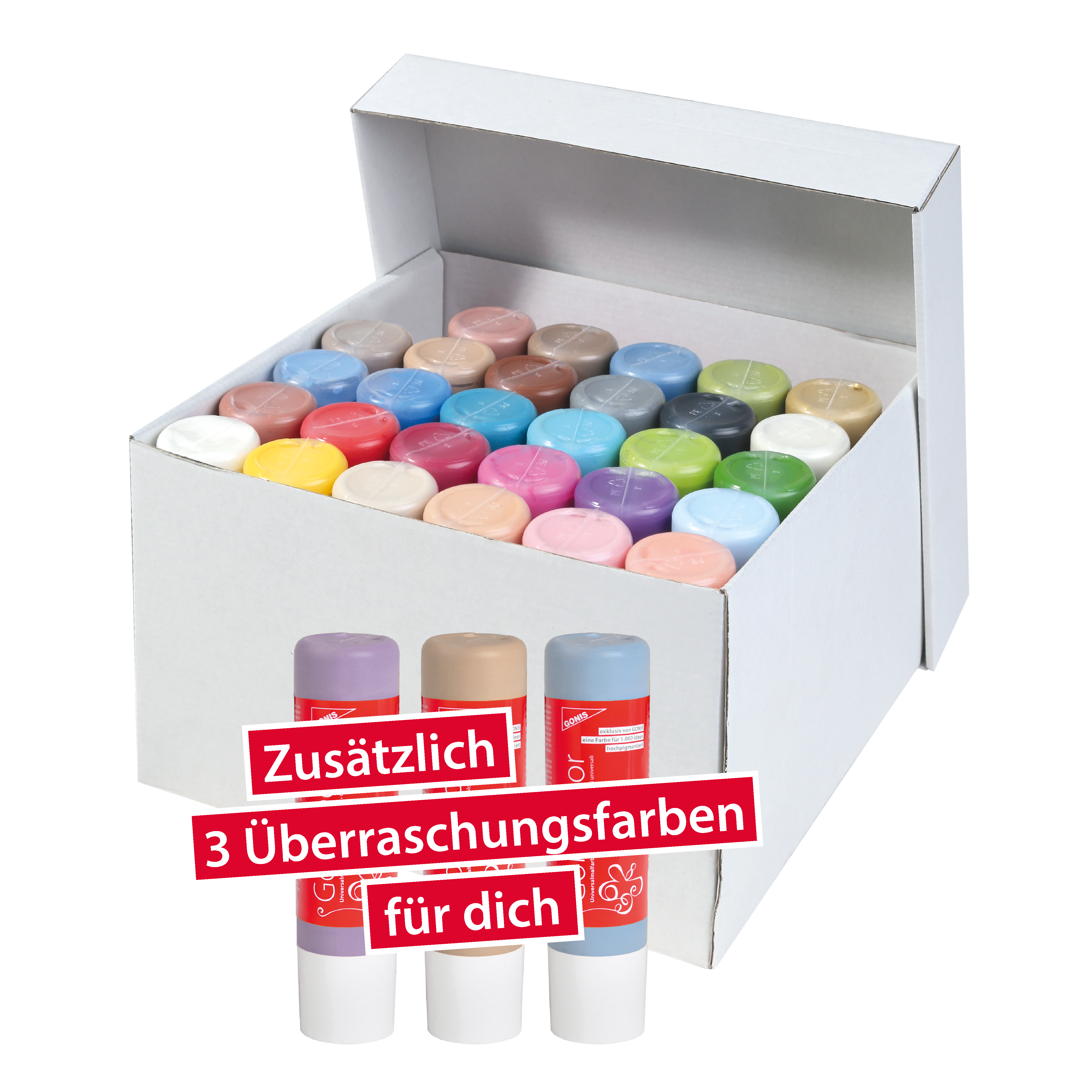 GoniDecor Profi Set Universalmalfarben