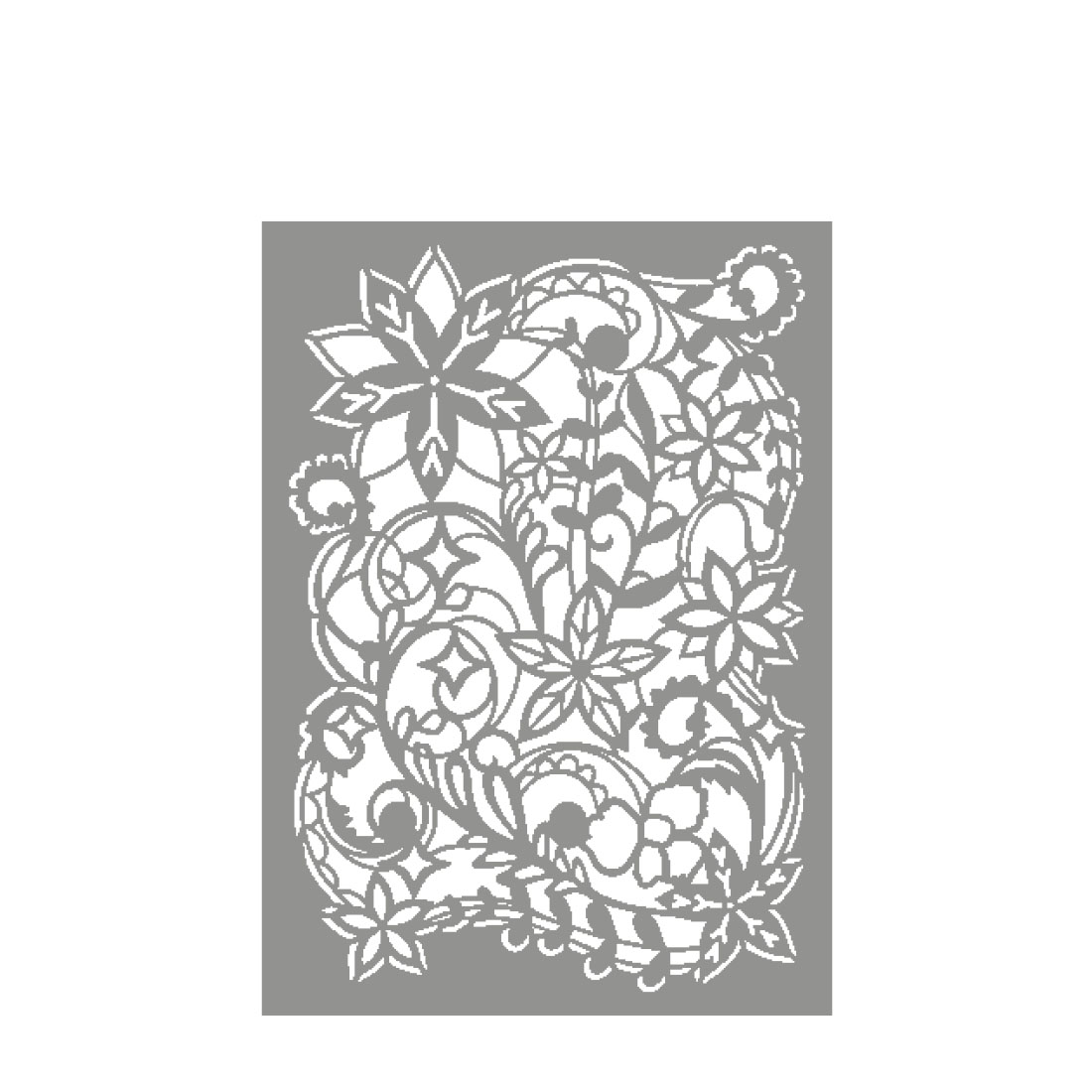 Flexschablone Eisblumen Kunststoffschablone