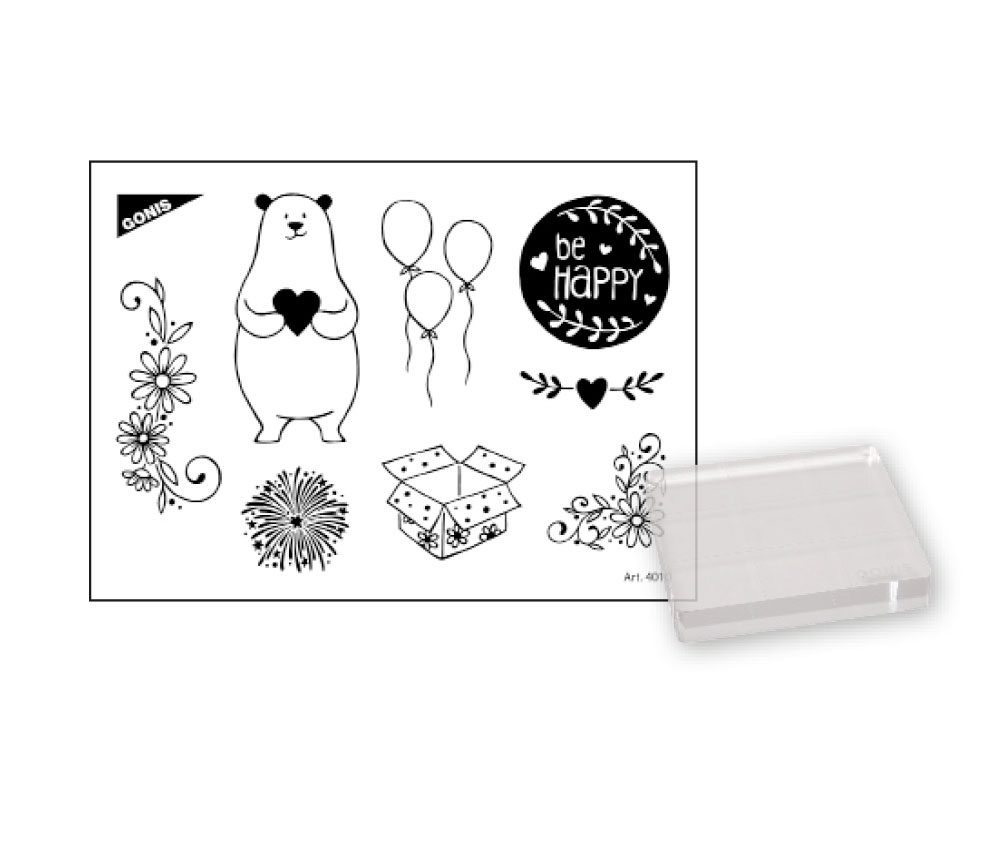Stempel Mini Set Be Happy