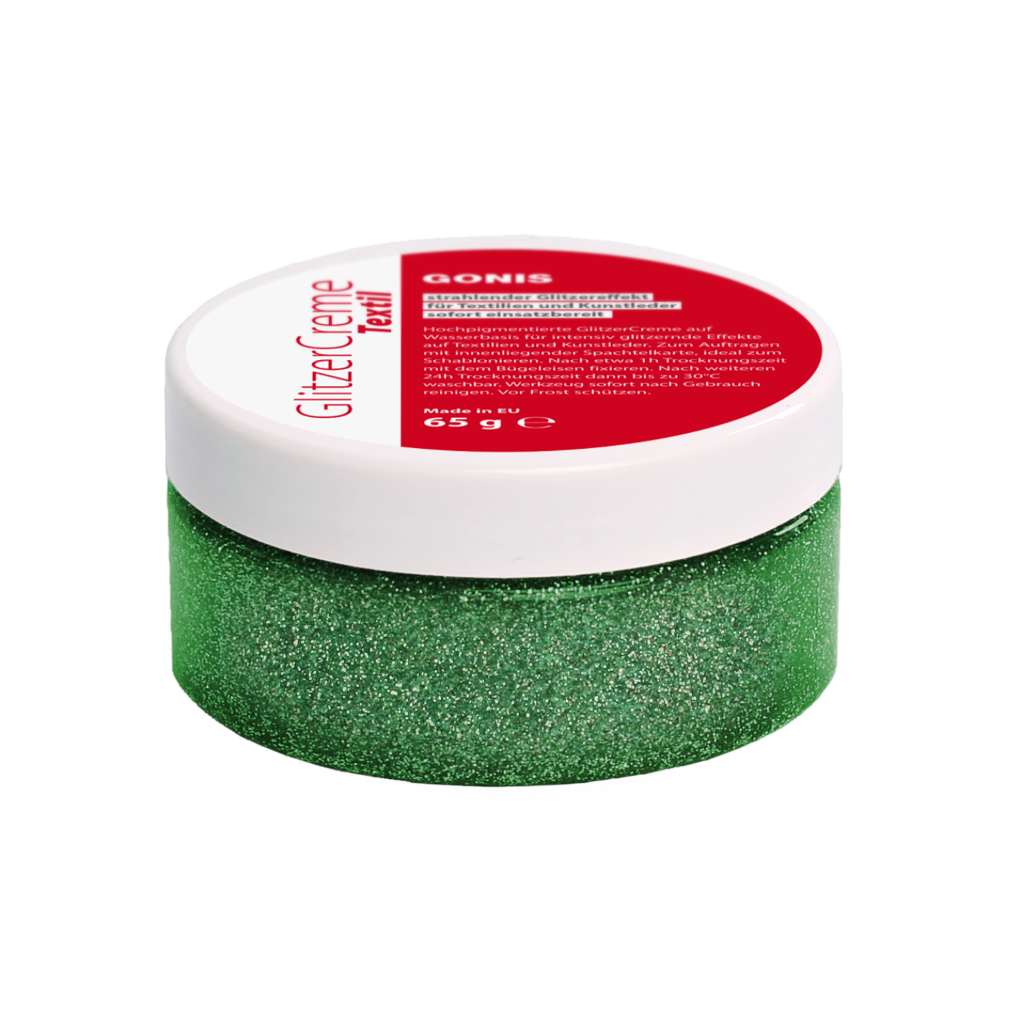 GlitzerCreme Textil Sommergrün
