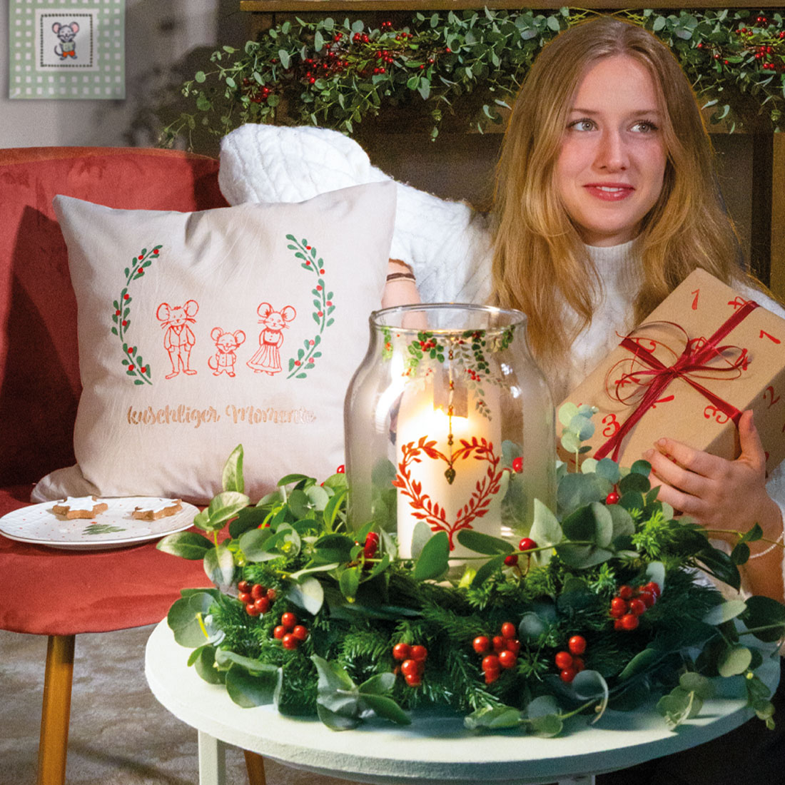 EasyStamp Herzzweige Kunstschaumstempel