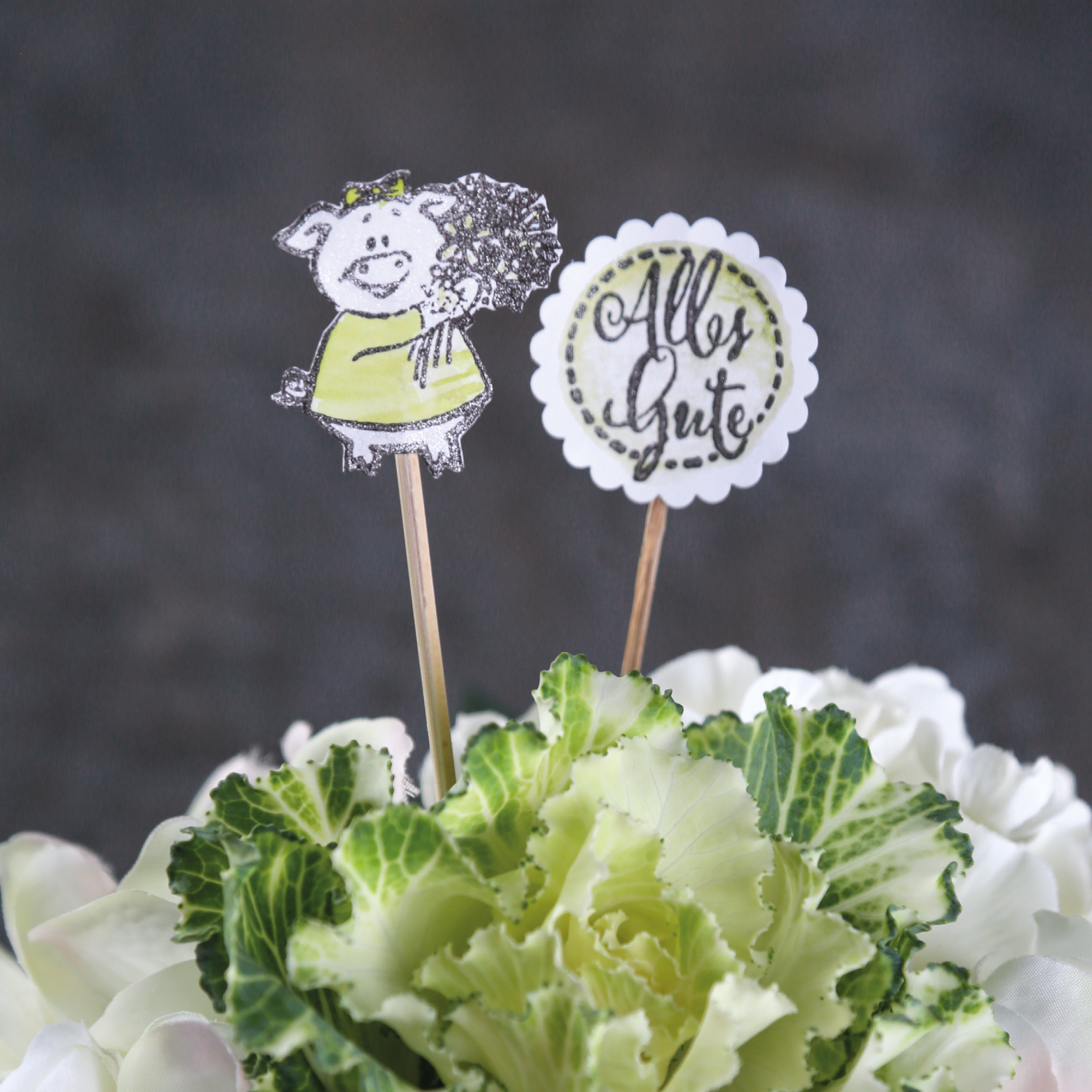 Stempel Glücksklee Silikonstempel